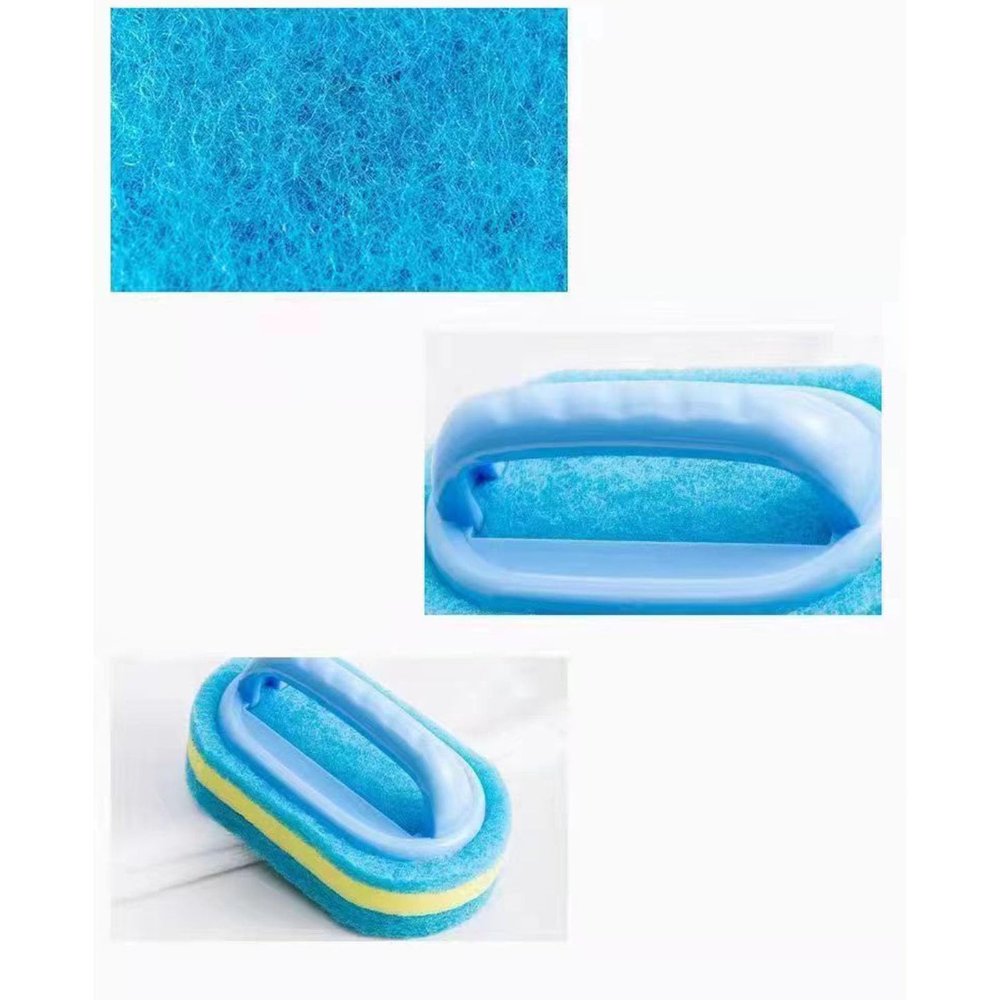 2pcs Household Cleaning Tools Quality Sponge Cleaning Brush with Handle Perfect for Daily Use in Kitchen Thick Sponge Brush
