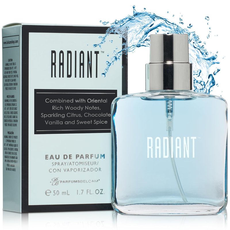 PB ParfumsBelcam Radiant Eau de Parfum for Women - Warm Oriental Vanilla & Citrus Notes | 1.7 Fl Oz