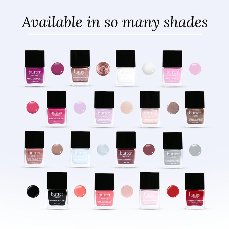 butter LONDON PC21X Nail Lacquer Polish, Afters- Fast-Drying, Long Lasting Gel-Like Finish & Chip-Resistant Nail Lacquer Helps Protects & Strengthens Nails - Vegan & Cruelty-Free