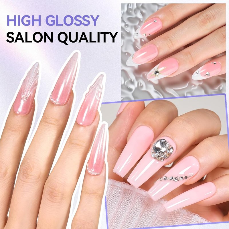 Makartt Gel Top and Base Coat Set - 2 PCS 15ml No Wipe Diamond-Shine Long-Lasting Nail Polish | Perfect for Home DIY Gifts