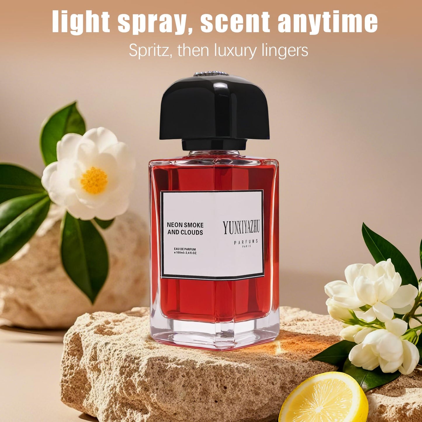 YUNXIYAZHU Eau de Parfum, Neon Haze, 3.4 fl oz, Sweet Gourmand Scent with Cherry, Vanilla for Women & Men