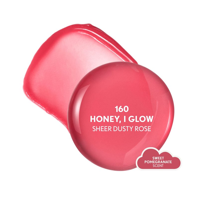 COVERGIRL Clean Fresh Yummy Big Oil Stick, Flavored Lip Oil, Dewy Finish, Non-Greasy - 160 Honey, I Glow (Sheer Dusty Rose)