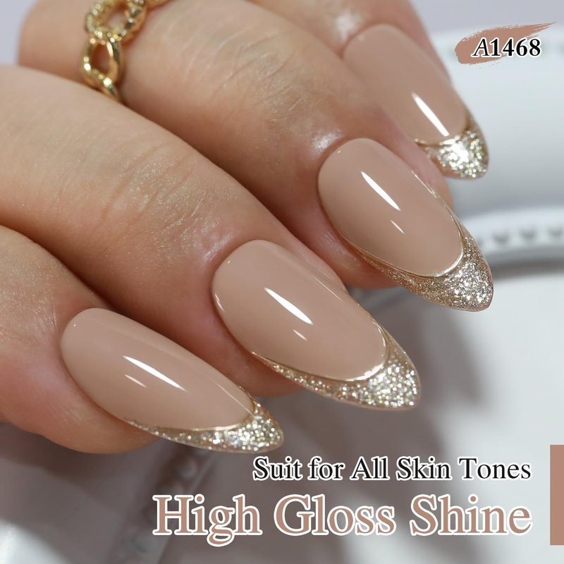 **Double Rhythm Gel Nail Polish - Pure Sheer Soak Off Formula for DIY Manicure | Deep Khaki 15ML**