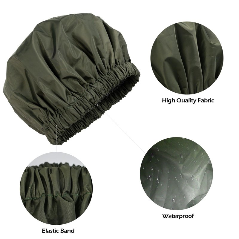 Shower Cap for Women Reusable Waterproof, Large Bath Cap with Elastic Band, Hair Caps for Long Hair and Braids, Green