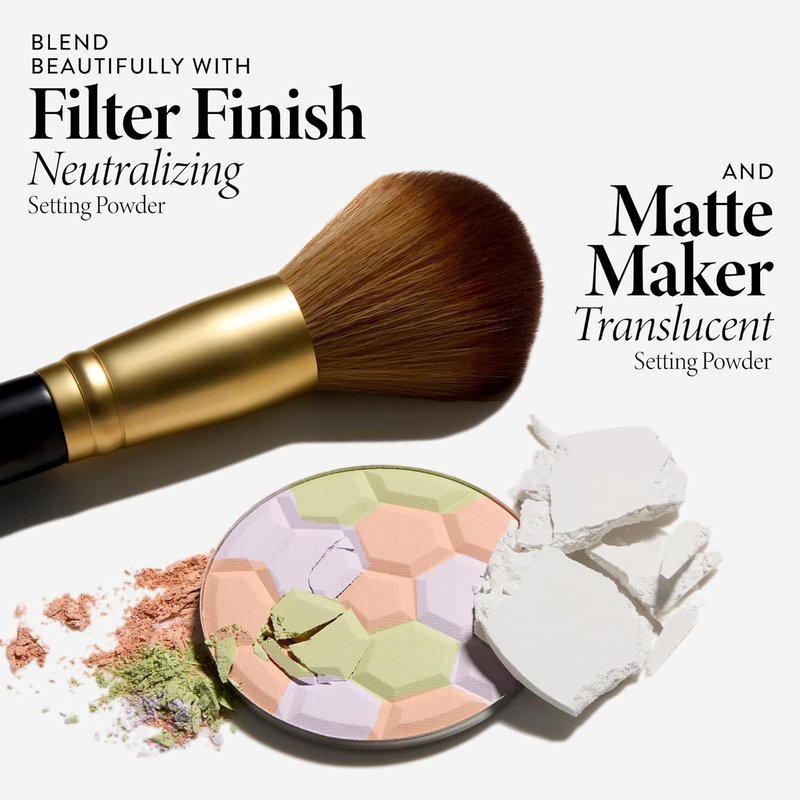 LAURA GELLER NEW YORK Cosmetic Professional Makeup Brushes - Cruelty-Free - 11 Setting Powder Brush