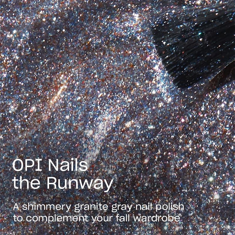 OPI Nail Lacquer - Classic Nail Polish in White, Gray & Black Shades | Fast-Drying, Chip-Resistant Formula | 0.5 Fl Oz