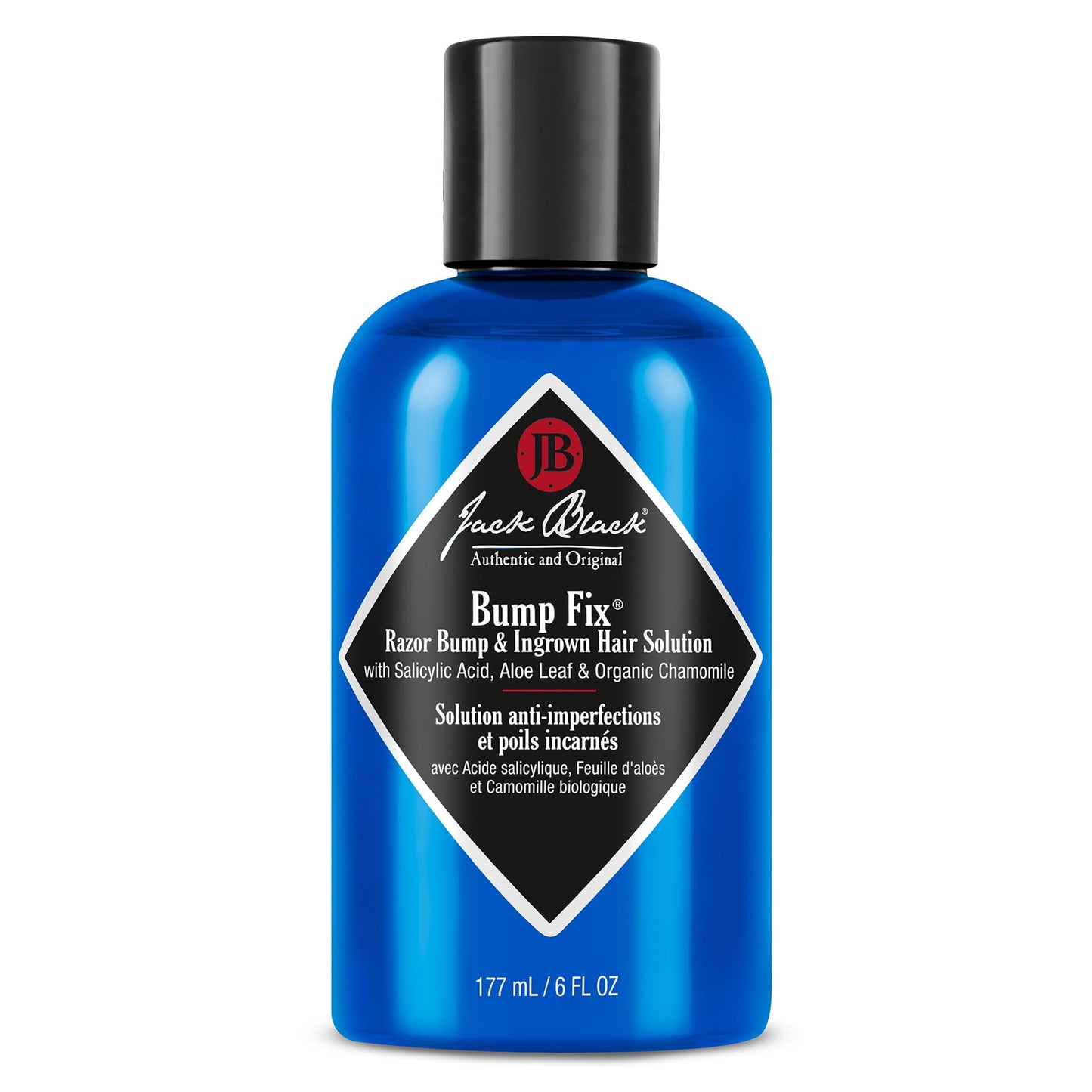 Jack Black Bump Fix, 6 Fl. Oz. – Acne, Razor Bump & Ingrown Hair Solution – Moisturizing Acne Treatment for Face, Aftershave for Razor Bumps, Ingrown Hair Serum for Men