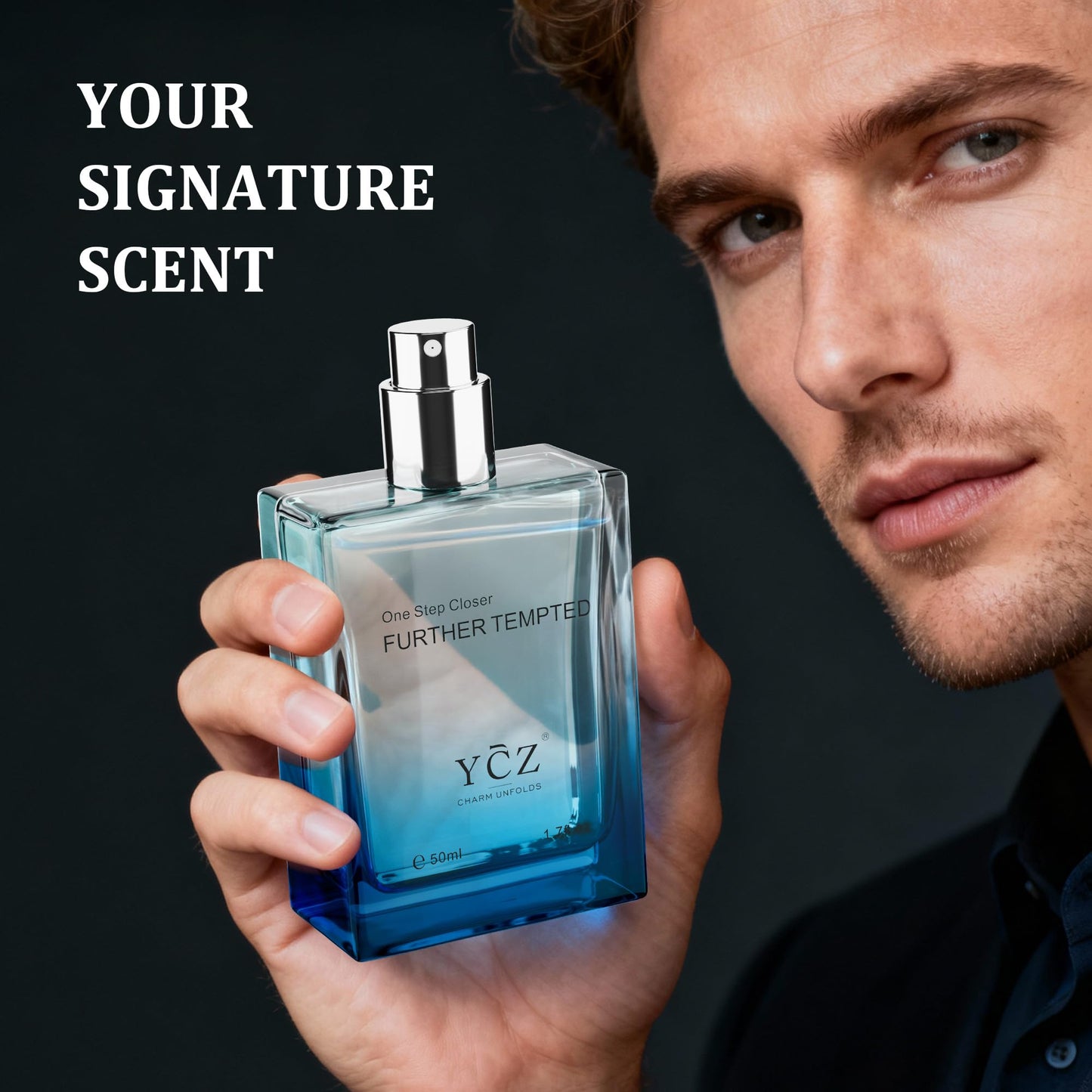Ycz Men's Blue Wood Shadow Perfume for Men, 1.7 oz. Long Lasting Eau De Parfum Cologne For Men, Daily Use Men's Casual Cologne, A Signature Scent Great Holiday Gift A Gift for Any Occasion