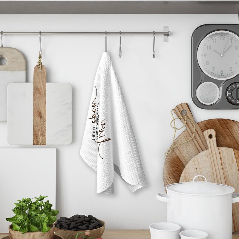 KTYHD Racoon Kitchen Towels,Western Farmhouse Animal Hand Towels for Kitchen,Live Like Someone Left The Gate Open,Racoon Gifts