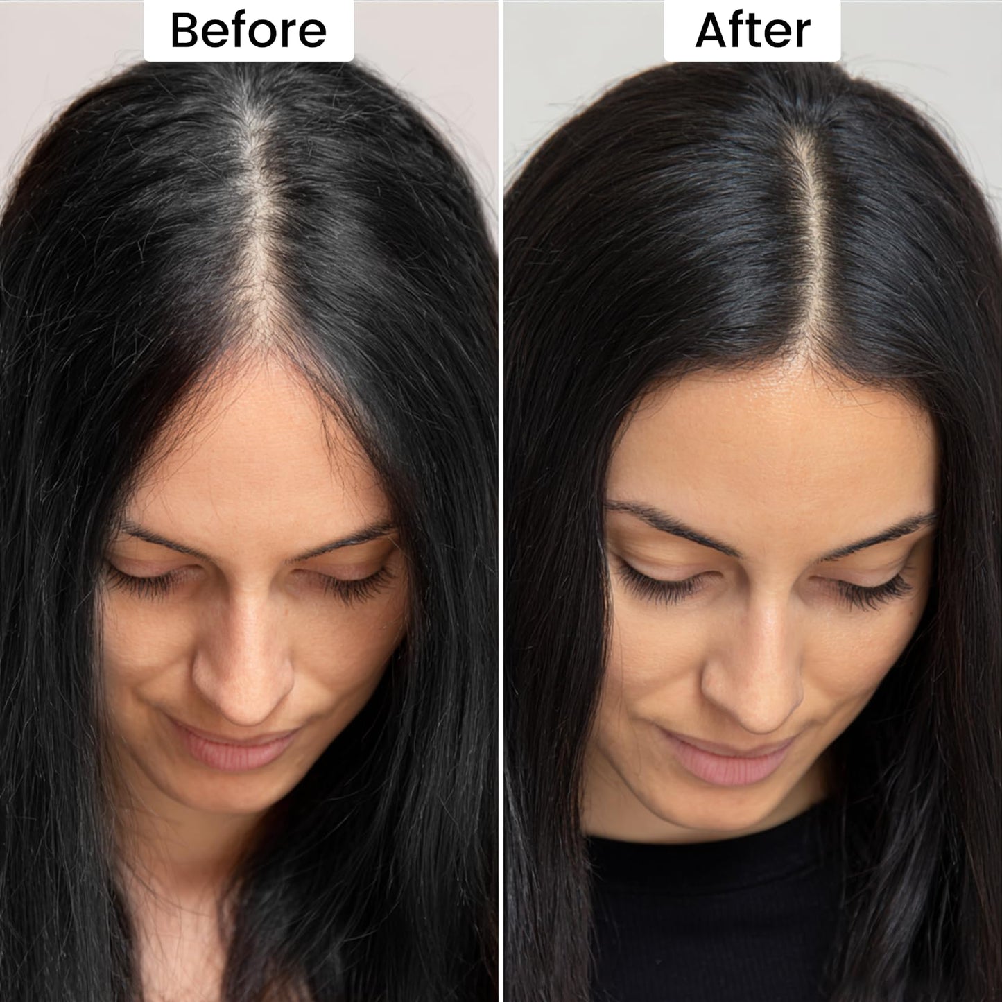 VOLLUCK Root Touch up Powder, Instant Hairline Powder for Thinning Areas and Gray Hair Coverage, Natural and Non-greasy Root Cover up for Women and Men (Black, 0.14 Ounce)