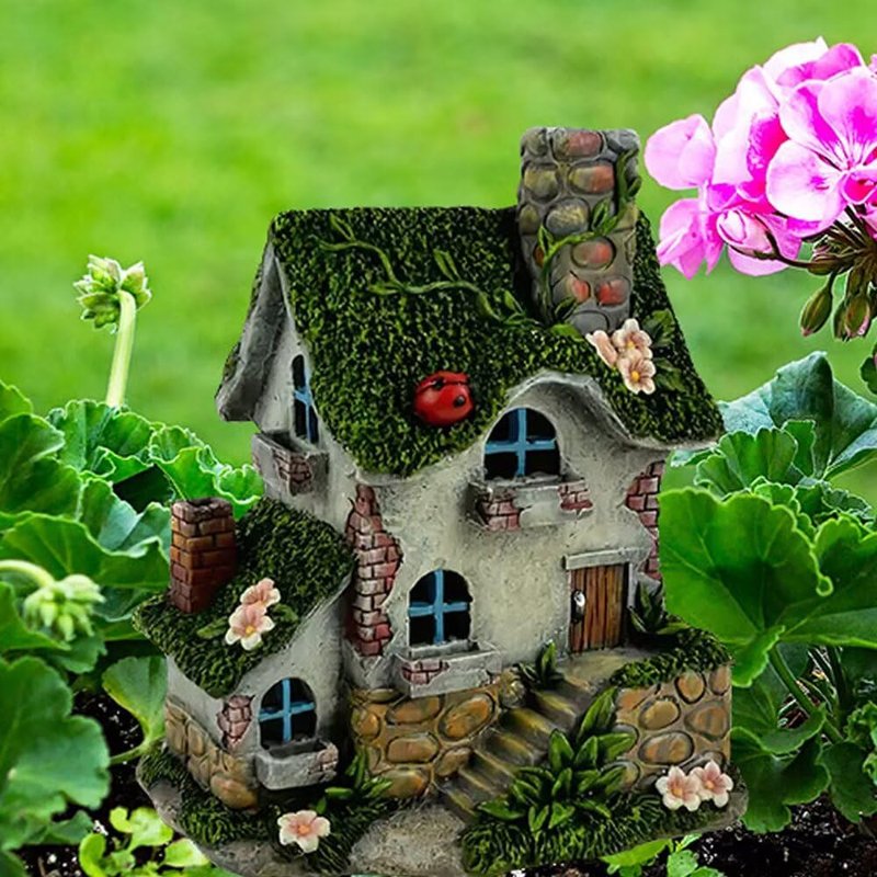 House Acrylic Garden Stake, Indoor and Outdoor Garden Acrylic Decoration, Suitable for Flower Pots and Landscape Beautification, Suitable for Courtyards and Lawn