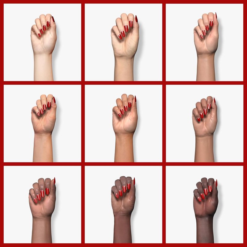 Modelones Red Gel Nail Polish - Ferrari Red Soak Off Formula for DIY Salon Manicure | 15 ML