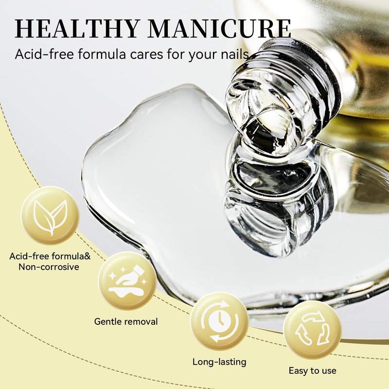 JODSONE Peel off Gel Base Coat,16.5ml No Wipe, Warmly Removable Foundation for Gel Nail Polish & Tips. U V/LED Cured, Long-Lasting, DIY Use