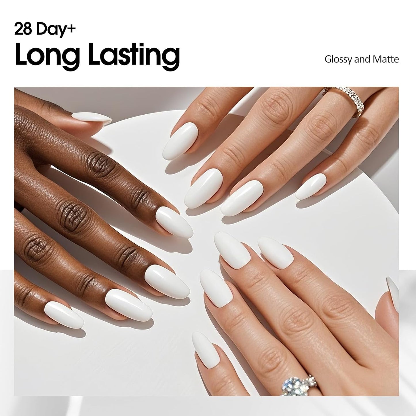 VENALISA White Gel Nail Polish - 10ML Soak Off UV Gel for Salon-Quality DIY Nail Art | Perfect for Women & Girls