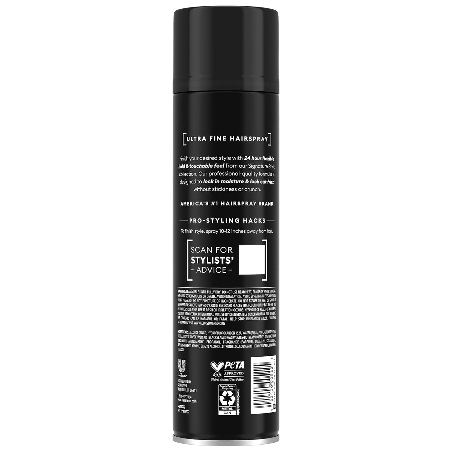 TRESemmé Hairspray - Ultra Fine Hold 2-Pack with Keratin Repair Mask | Moisturizing Anti-Frizz Solution