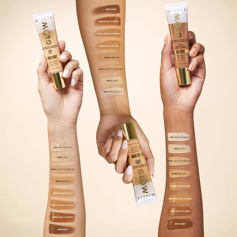 Milani Glow Hydrating Skin Tint - Lightweight Moisturizing Foundation for Radiant Skin
