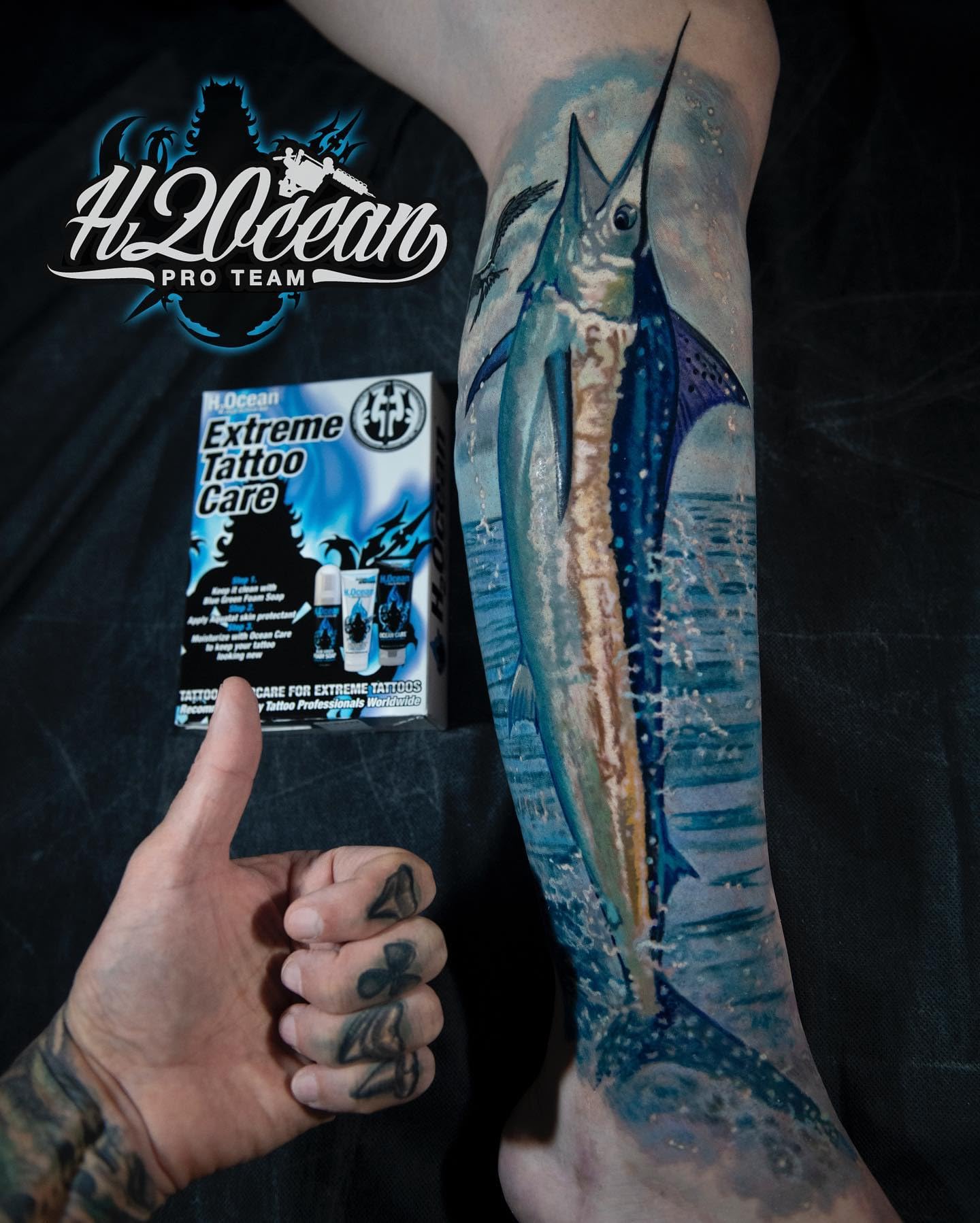 H2Ocean Extreme Tattoo Aftercare Kit – Complete 3-Step Tattoo Care & Healing Set with Antibacterial Foam Soap, Moisturizing Cream & Ointment – Sea Mineral Enriched Formula for Healthy, Vibrant Tattoos