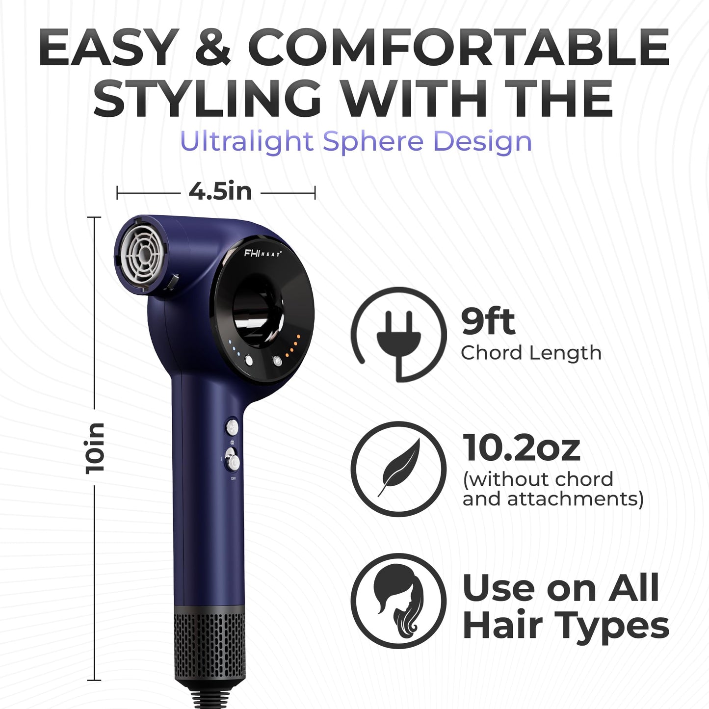 The VersaSphere Pro Air 6-in-1 Multi-Styler Professional Hair Dryer with Diffuser