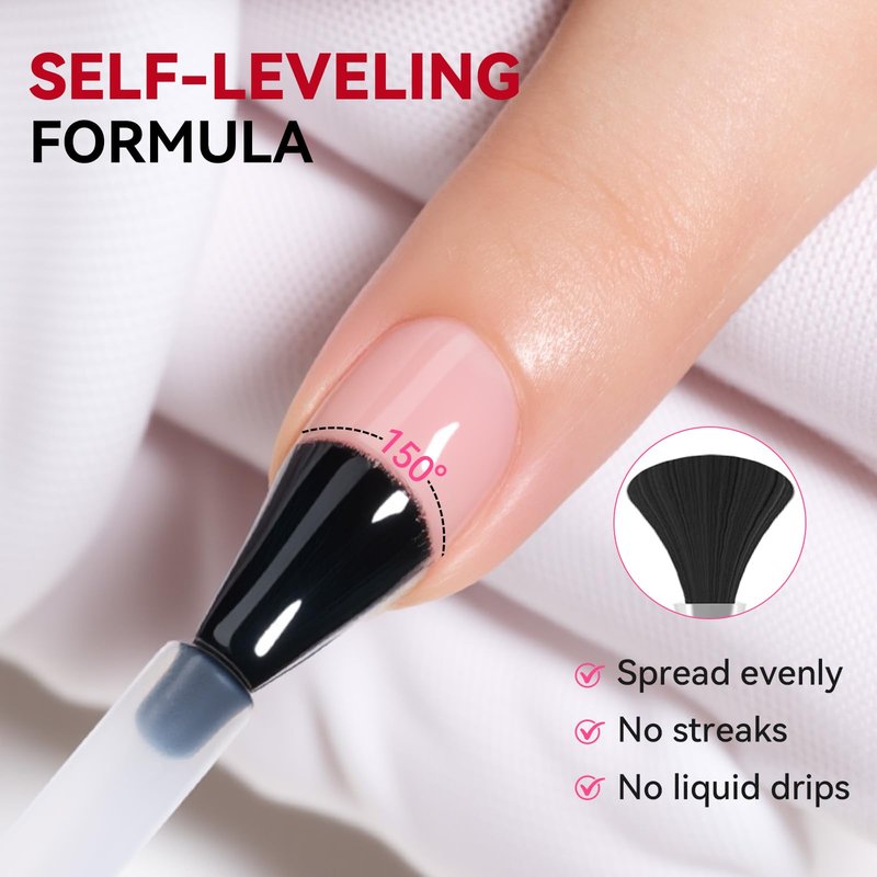 Makartt Gel Base Coat: 15ml Upgraded Formula Base Coat Gel Nail Polish Long Lasting Clear Gel Polish Soak Off UV LED Lamp Needed for Home DIY Gift Women