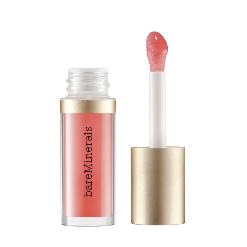 bareMinerals Nourishing Lip Oil, Ultra-Hydrating, Non-Sticky & High-Shine, Clean & Vegan Formula with 9 Botanical Oils & Hyaluronic Acid for Soft, Smooth Lips, Charm