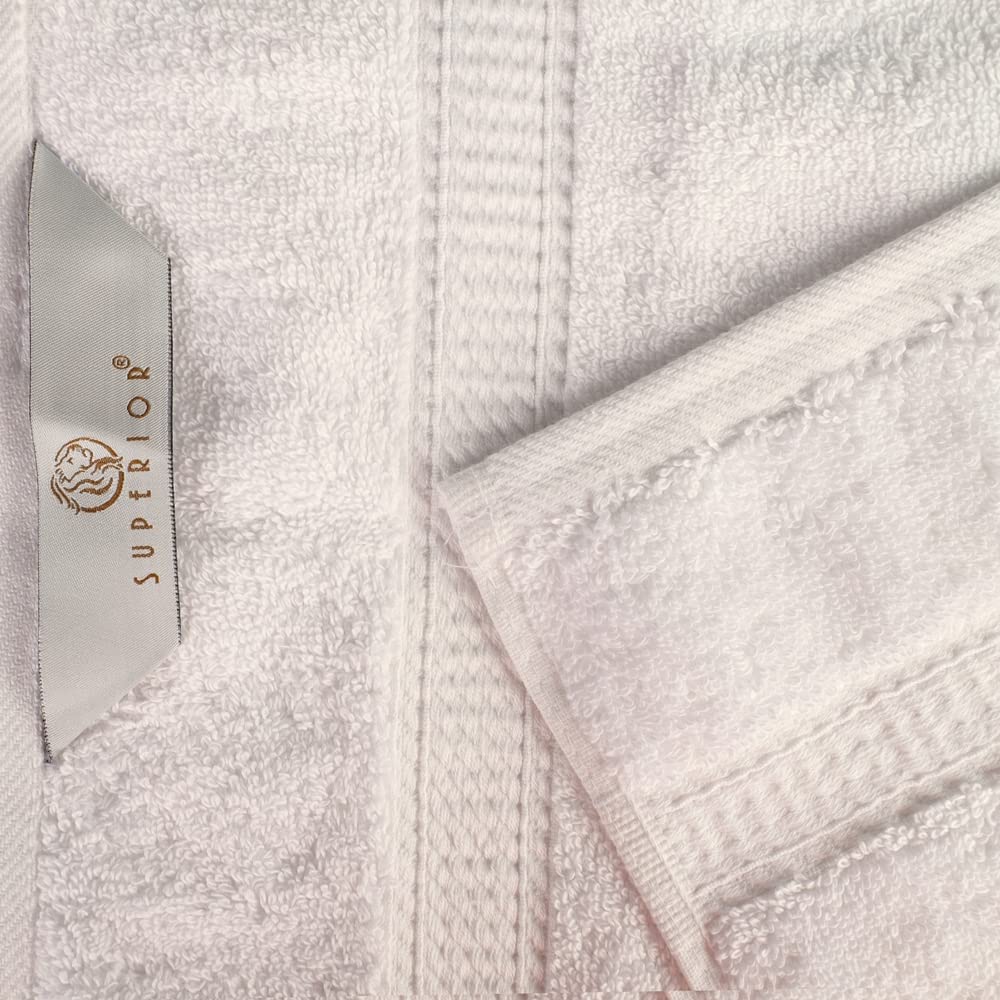 SUPERIOR Egyptian Cotton Pile 3 Piece Towel Set, Includes 1 Bath, 1 Hand, 1 Face Towel/Washcloth, Ultra Soft Luxury Towels, Thick Plush Essentials, Guest Bath, Spa, Hotel Bathroom, Cream