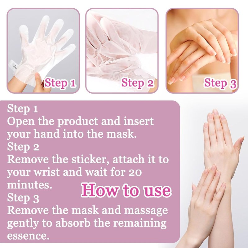 Regine Switzerland Hydrating Hand Masks - 6PCS Moisturizing Gloves for Soft, Smooth Skin | Spa Gift Set
