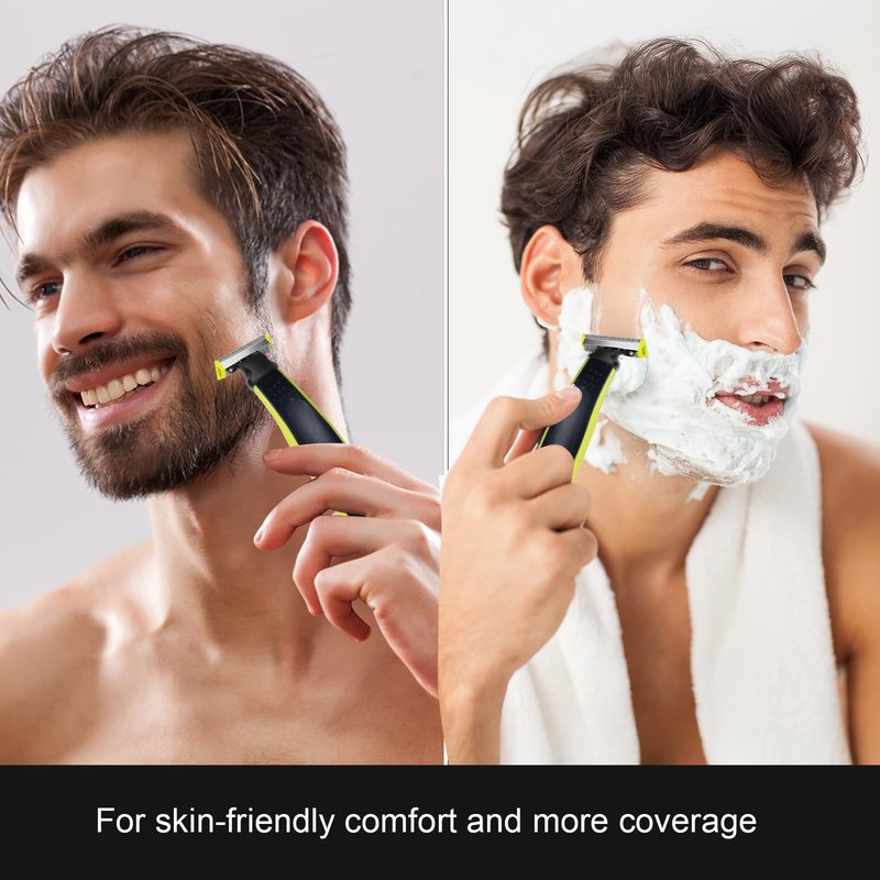 Electric Shaver Replacement Heads Compatible with Norelco One Blade Razors QP14xx,QP25xx,QP26xx,QP27xx,QP28xx,QP65xx,QP66xx Models (4 Pack)