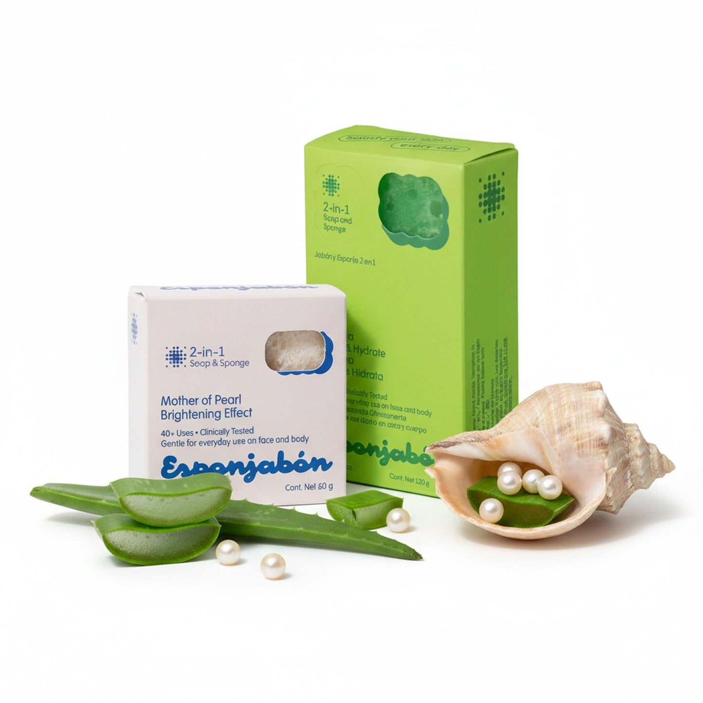 T.Taio Esponjabon Soap Sponge - Cleansing Shower Scrubber - Cleaning Bath Wash Scrub - Oil Removal - Massage & Lather Foot, Elbow, & Face - Bathroom Accessories - Oatmeal