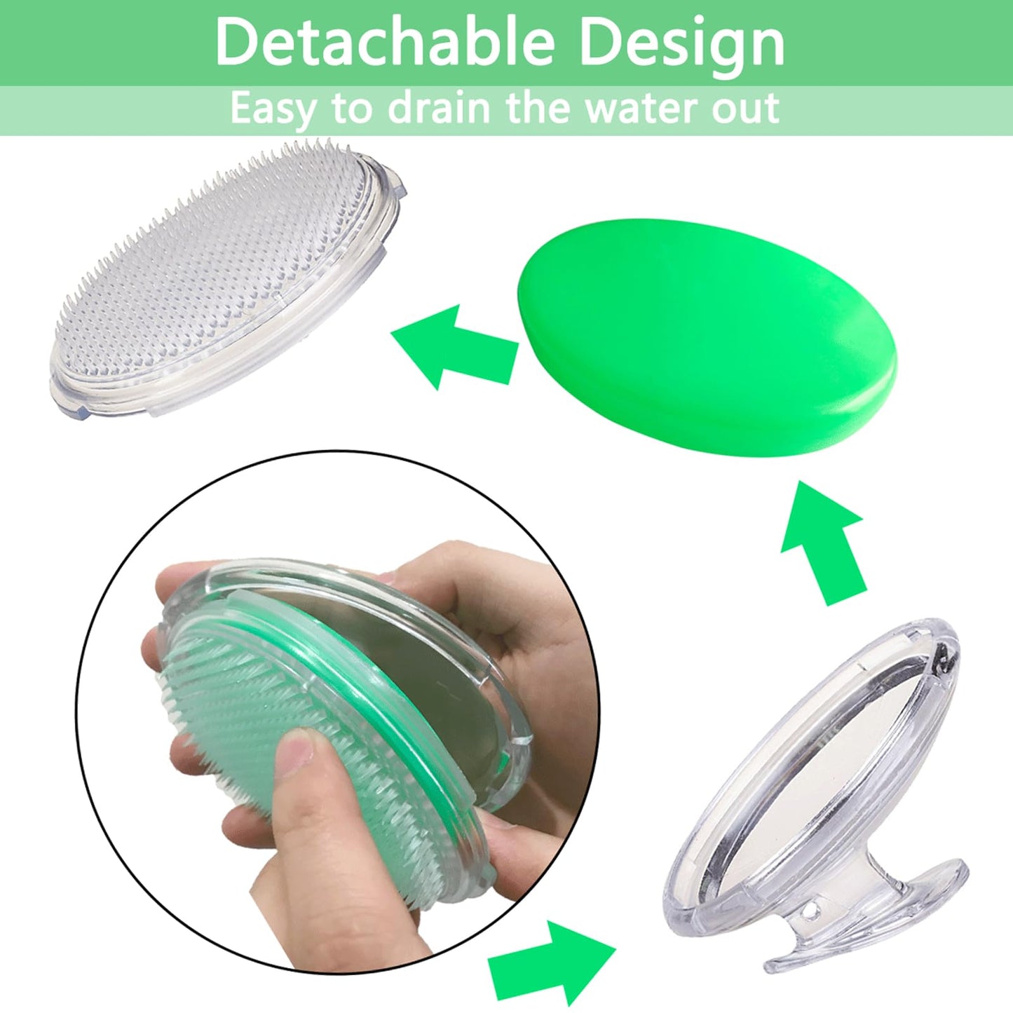 TailaiMei Exfoliating Brush for Ingrown Hair Treatment - to Treat and Prevent Bikini Bumps, Razor Bumps - Silky Smooth Skin Solution for Men and Women