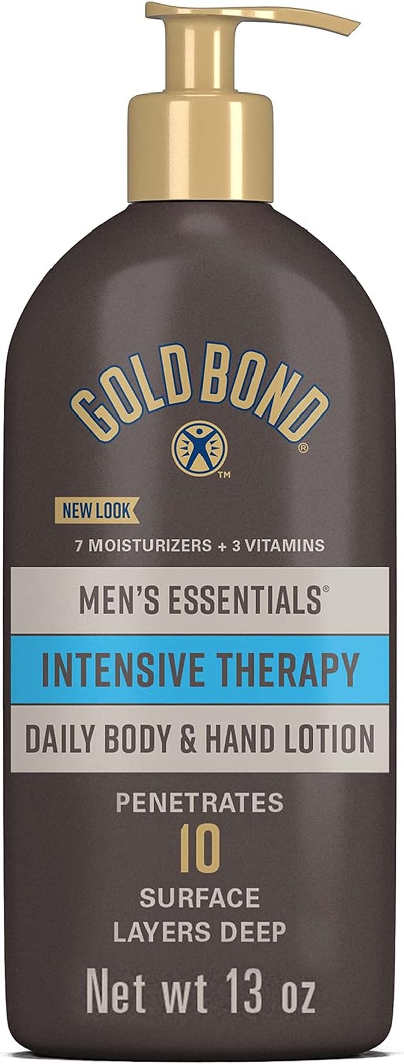 Gold Bond Men's Essentials Intensive Therapy Lotion - 13 oz. Daily Moisturizer with Aloe for Dry Skin