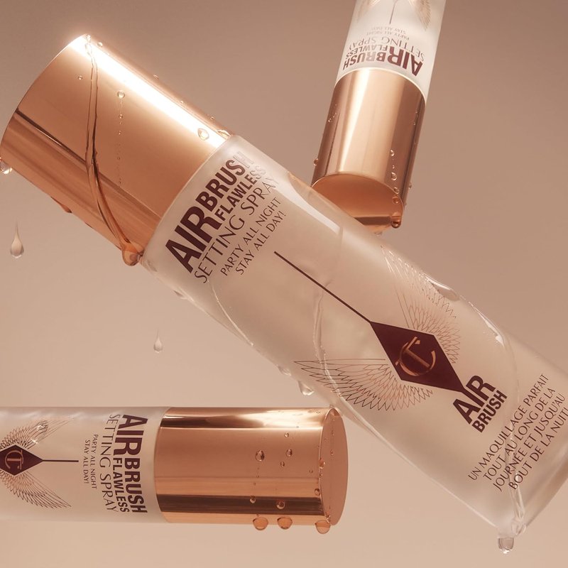 Charlotte Tilbury Airbrush Flawless Setting Spray - Ultra-Fine Hydrating Mist for Long-Lasting Makeup | 3.4 oz, Waterproof
