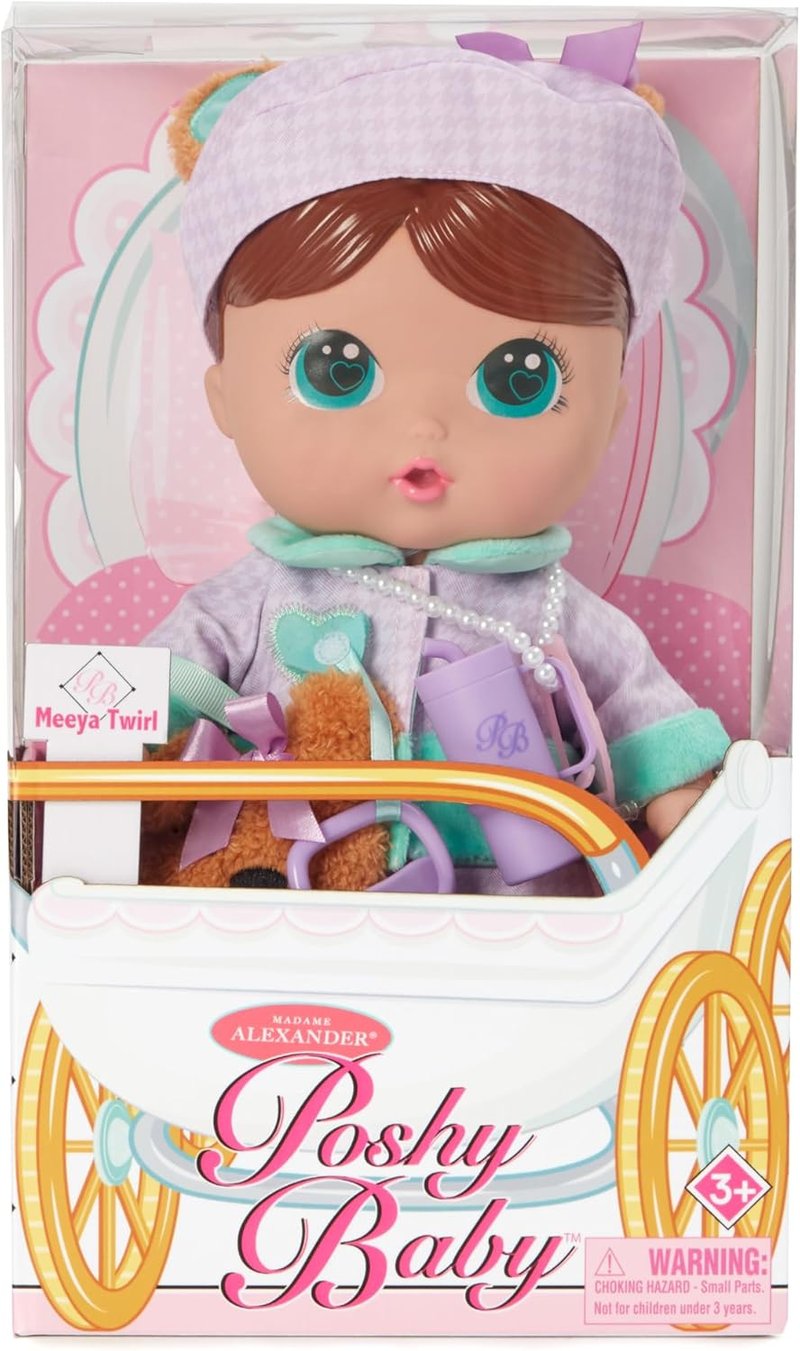 Madame Alexander 12-Inch Poshy Baby™ Fashion Doll - Meeya Twirl | Adorable Collectible Design