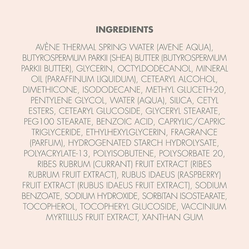 Avène Revitalizing Nourishing Cream - Ultra Hydrating Face Moisturizer | Non-Comedogenic, 1.6 Fl Oz