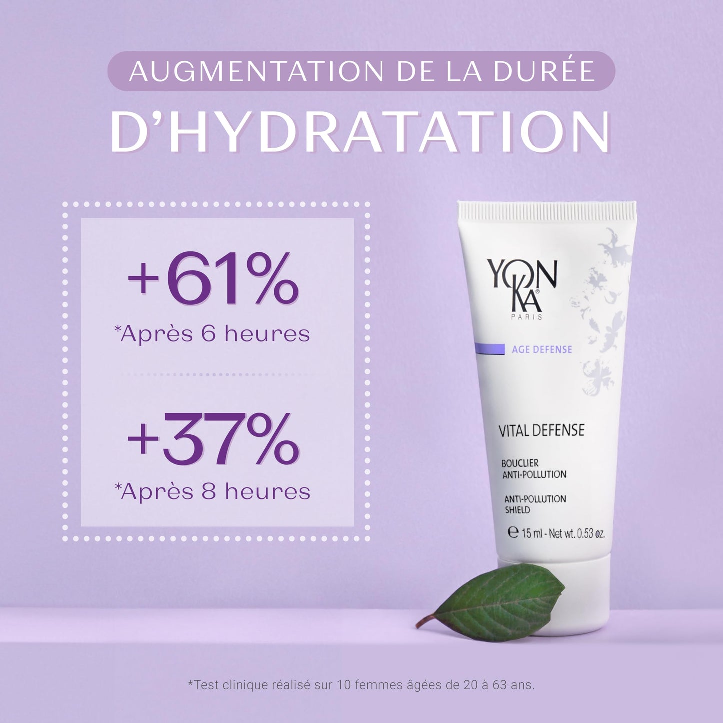 Yonka Vital Defense Day Cream | Daily Facial Moisturizer and Hydrating Anti-Pollution Creme | Dermatologist Tested Professional Skincare | Paraben-Free | Travel Size 0.53 oz