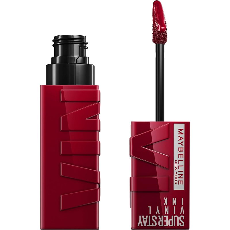 Maybelline Super Stay Vinyl Ink Liquid Lipcolor - Highly Pigmented Deep Wine Red Lipstick | 0.14 fl oz