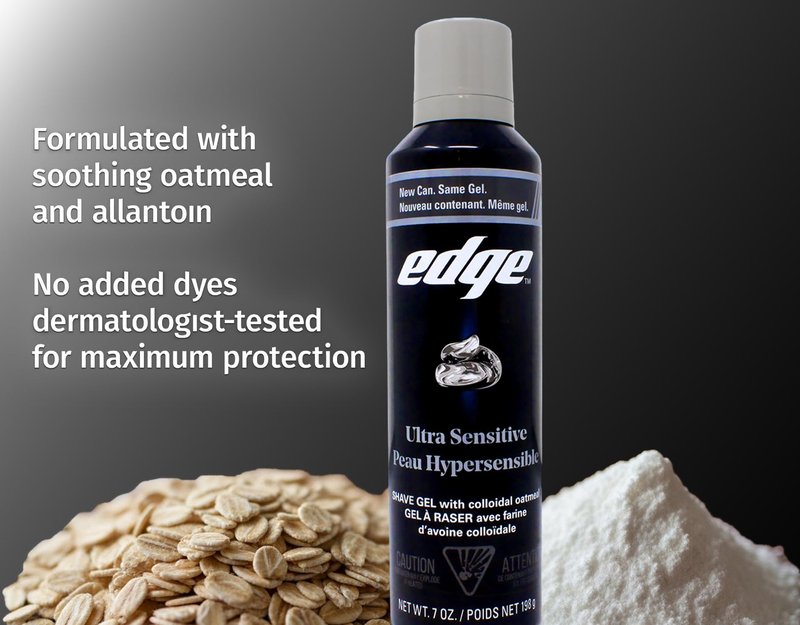 Edge Shave Gel Ultra Sensitive, Fragrance Free 7 oz ( Pack of 4)