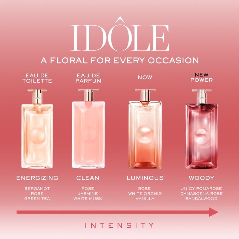 Lancôme Idôle Power Eau De Parfum Intense - Long-Lasting Fruity & Woody Women's Fragrance | 3.4 oz