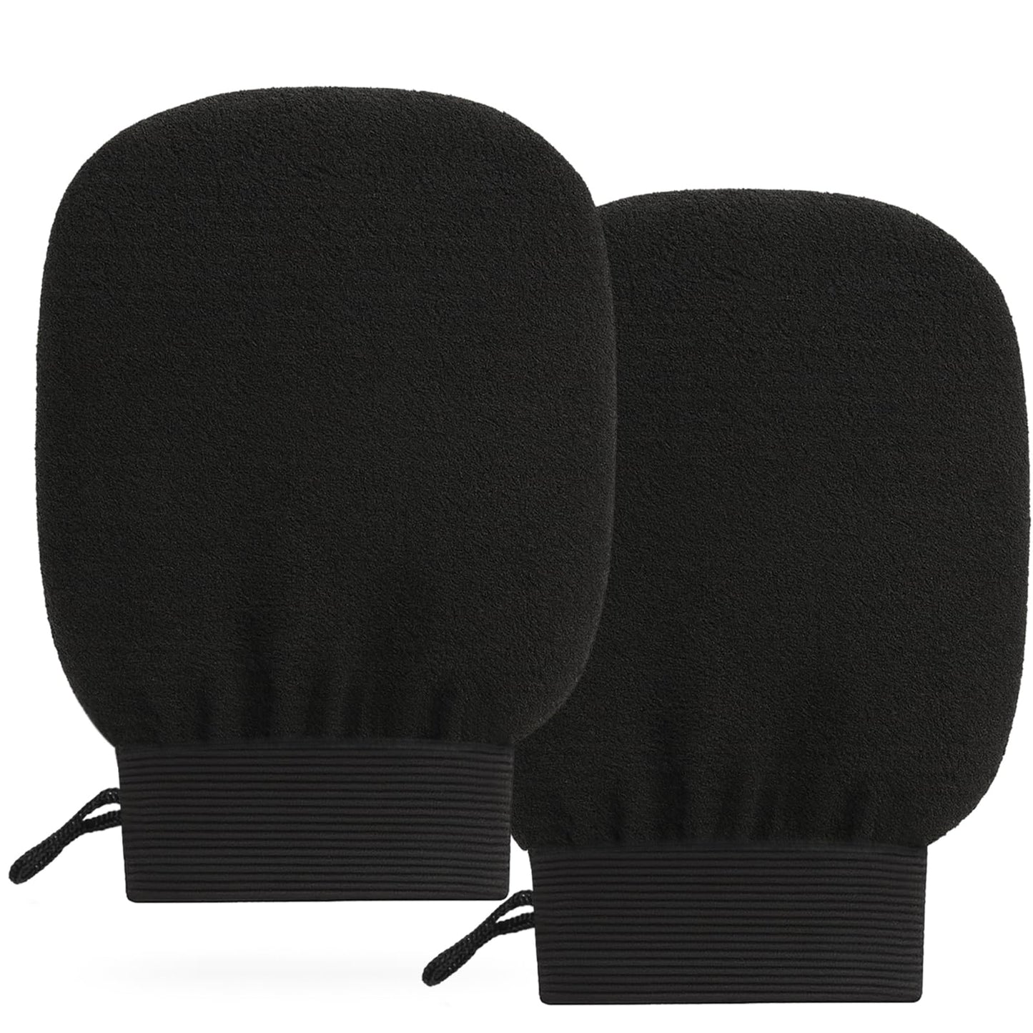 Brvlsoc 2-Pack Hemp Bath Gloves – Natural Shower Mitts for Body Scrub, Gentle Exfoliating Washcloth Mittens for Men & Women Skincare
