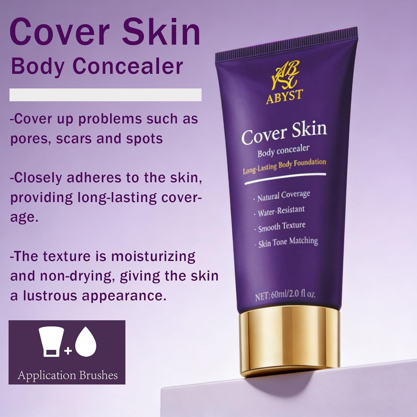Waterproof Concealer Body Foundation - Full-Body Beauty Treatment & Scar Coverage - 3.5 oz
