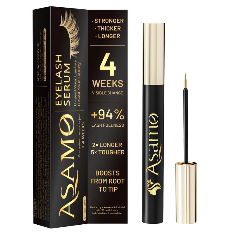 Eyelash Growth Serum – Natural Lash Enhancer with 15 Plant Extracts for Longer Thicker Fuller Lashes Nourishing Formula to Enhance Natural Beauty Hypoallergenic Oil Free lash growth serum -3ml