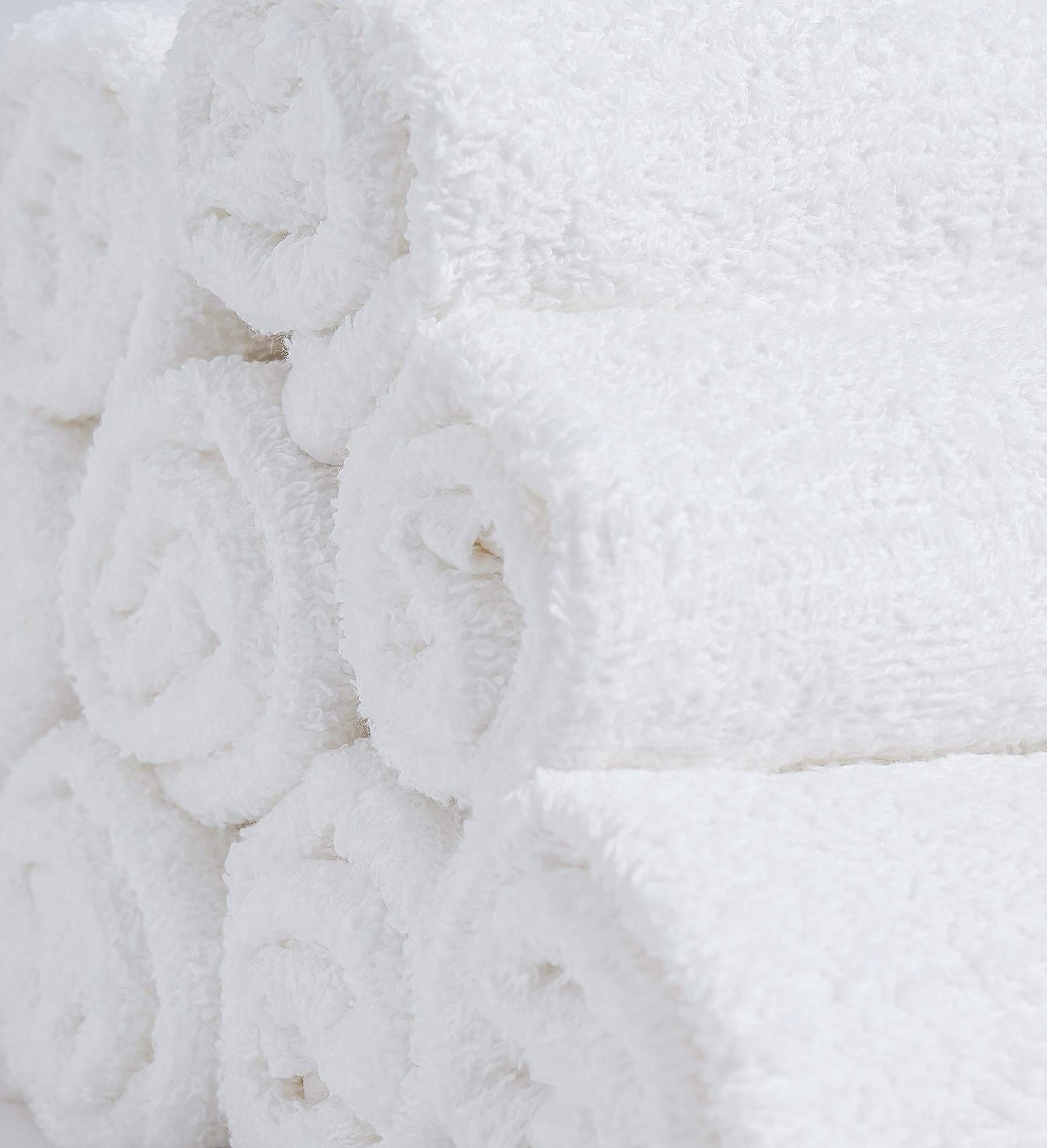 Softolle 100% Cotton Washcloths 24 Pack (12x12 Inches) Soft, Highly Absorbent Washcloth, Face Towels, Wash Cloths for Face, Ring Spun, Bulk Pack (White)