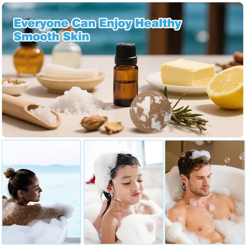 Bath Bombs for Men and Women, Gifts Set for Women & Men with Strong Scented Handmade Organic Bath Bombs Set, Natural Essential Oils, 8 Pack Relaxing Gifts, Mother's Day Birthday Gifts