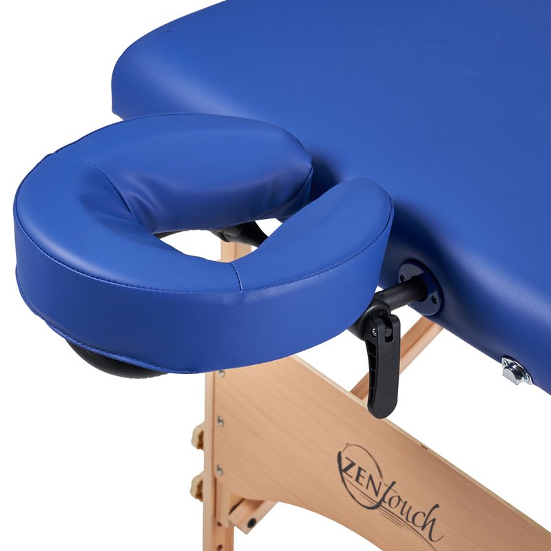 Master Zen-Touch Brady Lightweight Portable Massage Table Beauty Bed Tattoo Spa Salon Facial Lush Bed, Sky Blue, Wood 27''