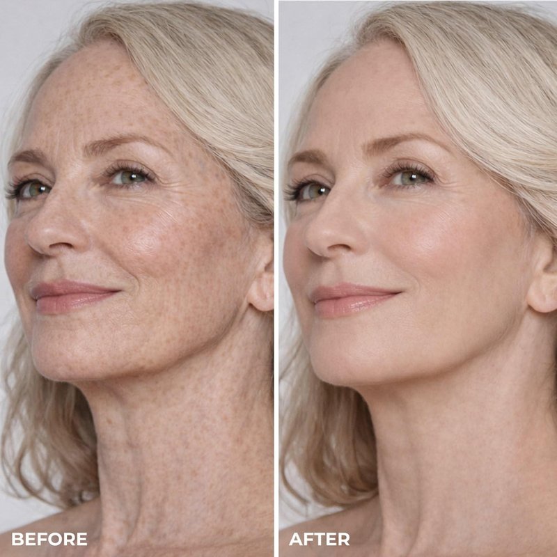 LUMINESS Liquid Mirage Foundation - Color Changing, Hydrating Makeup with Hyaluronic Acid | Fair Shade for Mature Skin