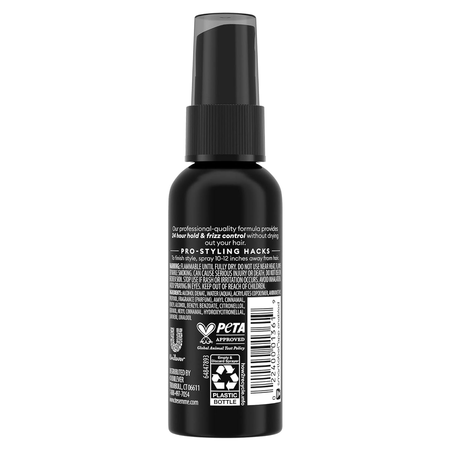 TRESemmé Extra Hold Travel Hairspray - Non-Aerosol Anti-Humidity & Anti-Frizz Spray, 2 Oz (6-Pack)
