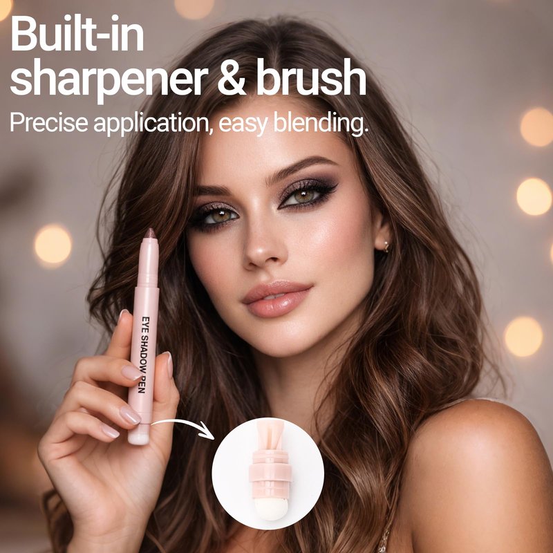 Erinde Plum Brown Eyeshadow Stick, Waterproof Shimmer Eye Shadow Sticks, Cream Eye Shadow Pencil Crayon, Buildable & Blendable Long-Lasting Eyeshadow for Women, Vegan & Cruelty-Free, B10