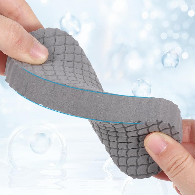 QFGasre Exfoliating Bath Sponge, 4 Pcs Soft Exfoliating Bath Sponges Set Gentle Dead Skin Remover Reusable Exfoliate Body Scrubber for Adults Women Men Skin Friendly