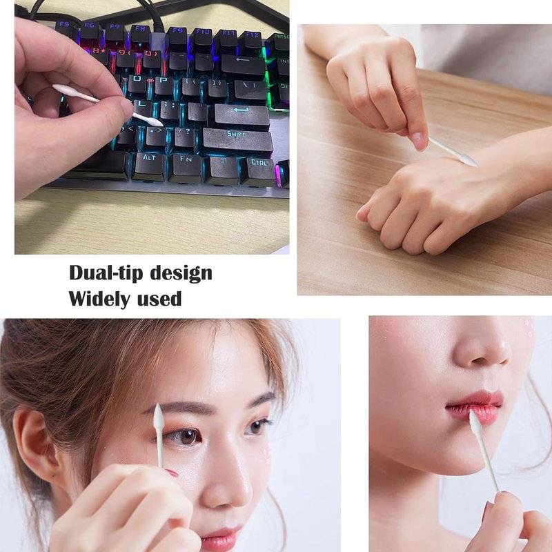 Pointed Cotton Buds,Precision cotton swabs for Personal care, Makeup, Cleaning 300pcs