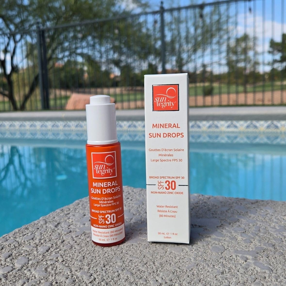 Suntegrity Mineral Sun Drops SPF 30 - Broad Spectrum Zinc Oxide Sunscreen for Face | Vegan, Reef-Safe, Non-Greasy Formula
