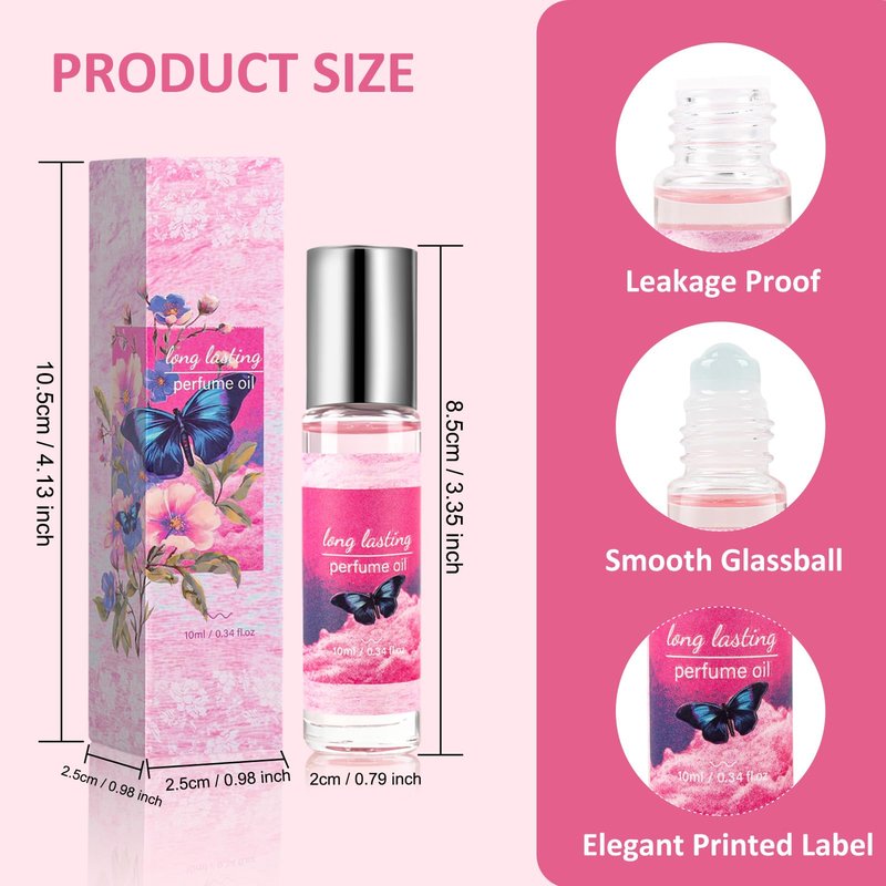 Jgppe Pheromones Perfumes for Women - Floral & Fruity Roll On Perfume Oil, 10ml Travel Size Long-Lasting Pheromone Perfume Oil, Vegan, Alcohol-Free, Perfume Gift for Women (1PC)